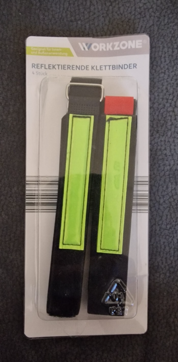 Workzone Reflektierende Klettbinder ,4 Stück